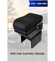 fiat uno 1992 kol dayama Yastıklı Siyah geniş model Lüks Deri
