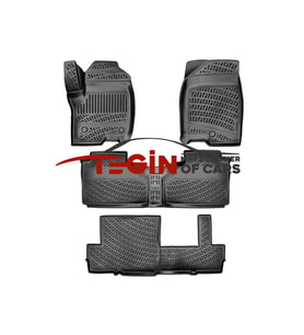 GMC Denali XL Yukon ve XL Bench Seating 8 Koltuk  2023 3D Havuzlu Paspas Siyah