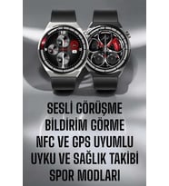 Akıllı Saat Gps Ve Nfc Özelliği Sesli Görüşme Dokunmstik Ekran