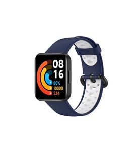 Xiaomi Redmi Watch 2 Spor Delikli Kordon - Lacivert-beyaz