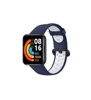 Xiaomi Redmi Watch 2 Spor Delikli Kordon - Lacivert-beyaz