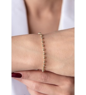 14 Ayar Altın Topçuk Bileklik 2.95 mm (Sarı)
