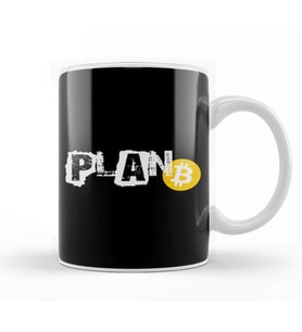 Plan B Bitcoin Cryptocurrency Decentralized Crypto Kupa Bardak Porselen