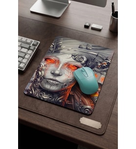 SonicTouch Tanrıça Gri Kaymaz Taban Pürüzsüz Yüzey Gamer Oyuncu Masaüstü Dikişsiz Mouse Pad 17x21cm