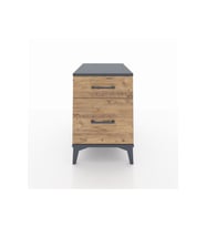 Kronos Komodin Tek Çekmeceli 44x59x64 Antrasit-Çam