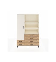 Hyperion Dolap 7 Raflı 6 Çekmeceli Tek Kapaklı  132x44x195 Aytaşı-Aytaşı/Çam