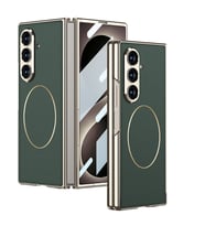 Galaxy Z Fold 8 Ultra Kılıf M-safe Şarj Özellikli Kıpta KPT-10 Sert PC Kılıf Yeşil