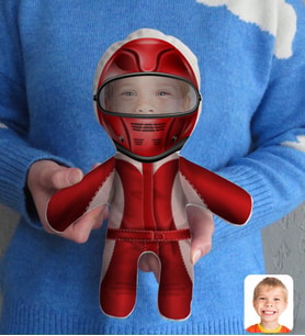 BK Gift Kişiye Özel Fotoğraflı Motorcu Çocuk Bebek Yastık
