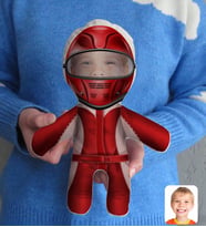 BK Gift Kişiye Özel Fotoğraflı Motorcu Çocuk Bebek Yastık