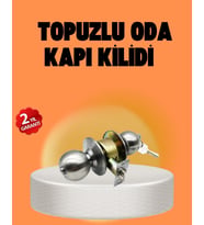 Mat Renk Topuzlu Kapı Kilidi – Giriş Tipi