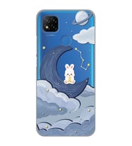 Redmi 9C / Redmi 10A Uyumlu Sevimli Ayıcık Desenli Şeffaf Telefon Kılıfı