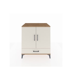 Kronos Şifonyer 3 Raflı Tek Çekmeceli 2 Kapaklı 88x59x96 Çam-Aytaşı