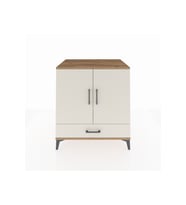 Kronos Şifonyer 3 Raflı Tek Çekmeceli 2 Kapaklı 88x59x96 Çam-Aytaşı