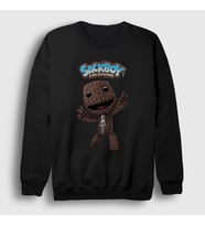 Presmono Unisex Beyaz Sign Sackboy A Big Adventure Sweatshirt 544983tt (Siyah)