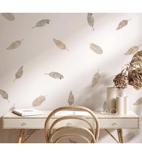 Tüy Kuş Tüyü Boho Duvar Dekoru Salon Çocuk Odası duvar Sticker (Karışık)