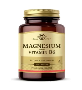 Solgar Magnesium with Vitamin B6 100 Tablet