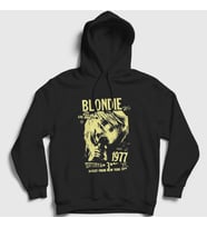 Presmono Unisex Siyah Debbie Harry Müzik Blondie Kapüşonlu Sweatshirt 474477tt