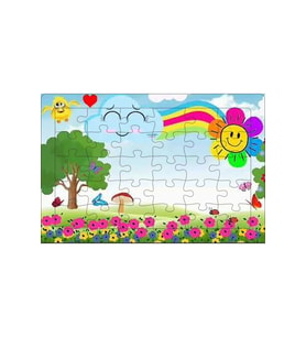 AHŞAP PUZZLE RENKLİ GÜNEŞ