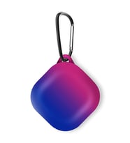 Microsonic Samsung Galaxy Buds 2 Pro Kılıf Degrade Rubber Pembe Mavi (Pembe-Mavi)