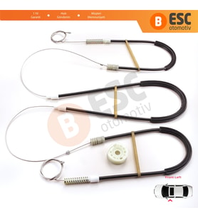 VW Golf MK3 4 A3 1E7 1V7 1994-2002 2-Kapı Cabrio Convertible 1E0837401 İçin Sol Cam Kriko Tamir Seti