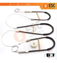 VW Golf MK3 4 A3 1E7 1V7 1994-2002 2-Kapı Cabrio Convertible 1E0837401 İçin Sol Cam Kriko Tamir Seti