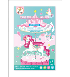 Tekrar Tekrar Kullanılabilen Sticker Seti Space