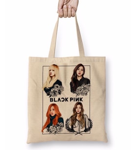 Black Pink BlackPink Bez Çanta Uzun Saplı
