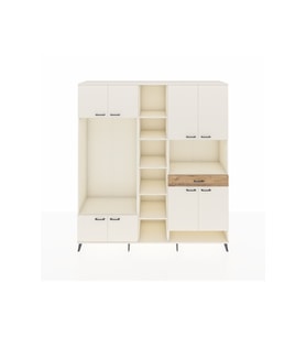 Hyperion Dolap 12 Raflı Tek Çekmeceli 8 Kapaklı 220x44x243 Aytaşı-Aytaşı/Çam