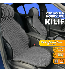 Suzuki Vitara Grand Uyumlu Koltuk Kılıfı Minder Füme 2+1 Ön Arka Set