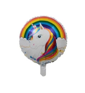 Gökkuşağı Unicorn Folyo Balon 1 Adet