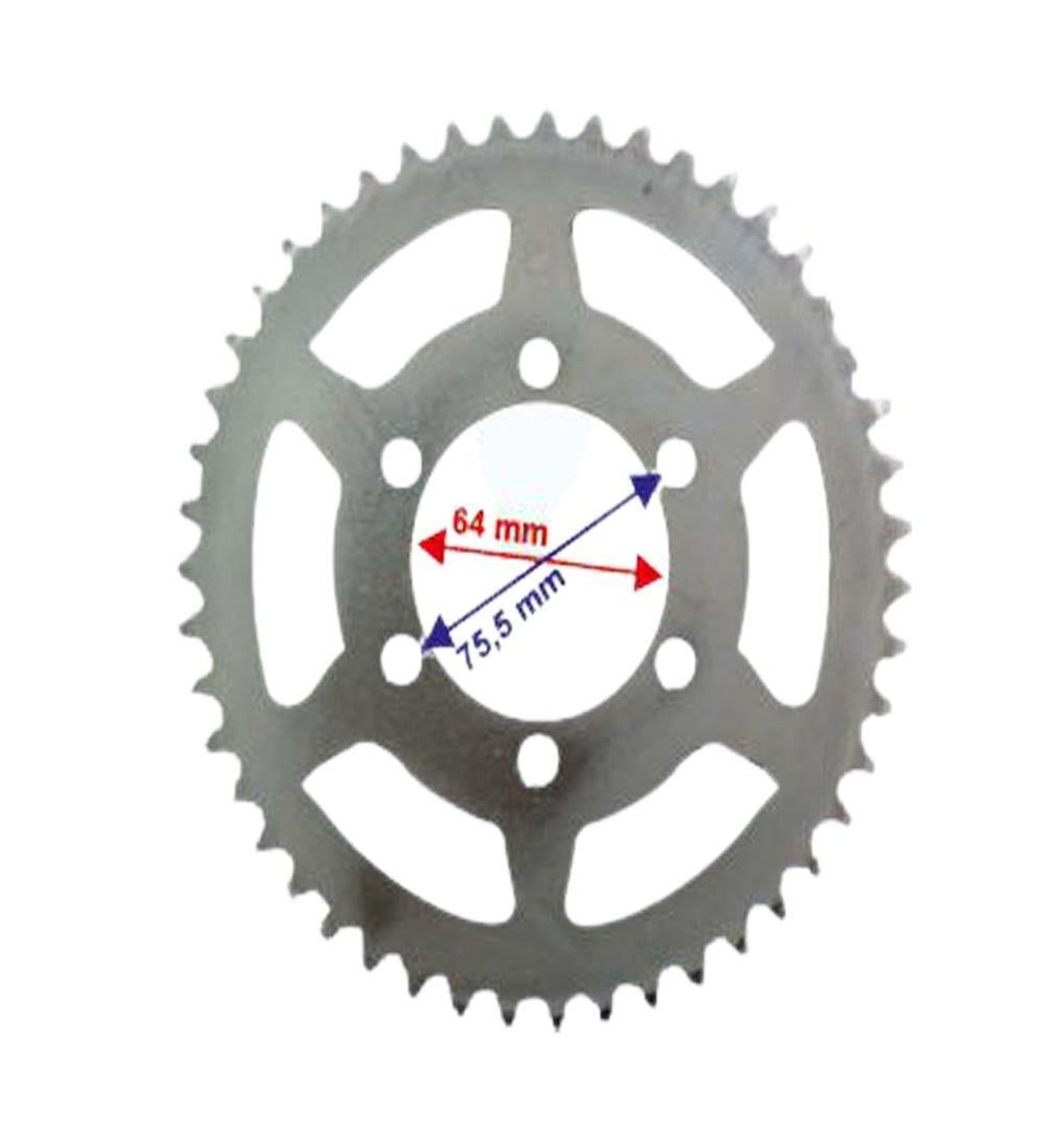 かづき CROSS 200 ARKA DİŞLİ RAMZEY 428-47T İÇ 64 MM 6 DELİKLİ ÖM