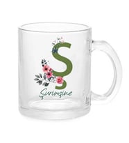 Şeffaf Cam Kupa Bardak(istenilen baskıyla)