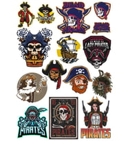 Korsan Sticker Set 14 Parça Telefon, Tablet, Defter, Laptop Sticker