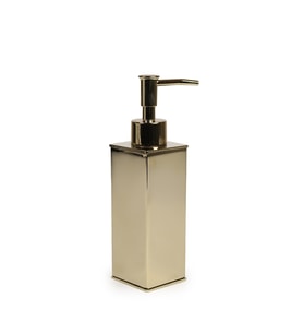 Kobos Tezgah Üstü Kare Sıvı Sabunluk Parlak Altın KBW-627GL