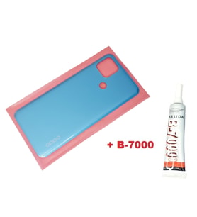 Oppo A15 A15S Arka Kapak Batarya Pil Kapağı (B-7000) MAVİ