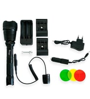 Orjinal 800 Lümen T6 Özel Avcı Feneri Watton Wt-205 (Siyah)