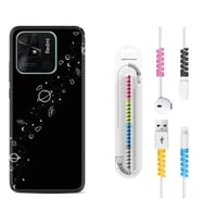 Xiaomi Redmi Note 7 8 9 Pro 10 2022 10 Pro 10S Kılıf Kablo Koruma Spiral Silikon Planet 1620