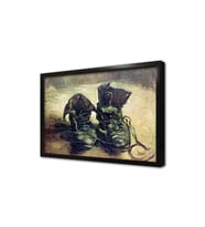 Eskimiş Botlar Van Gogh Çerçeveli Mdf Tablo