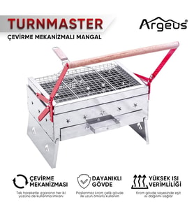 Çevirme Mekanizmalı Krom Mangal - Argeus Turnmaster