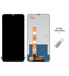 Tkgz - Oppo Realme C11 Uyumlu Lcd Ekran Dokunmatik Servis + B-7000