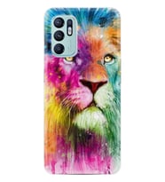 Oppo Reno 6 Kılıf Resimli Desenli Baskılı Silikon Colorfull Leon 2 1388