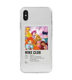 Iphone XS MAX Uyumlu Winx Club Poster Tasarımlı Şeffaf Telefon Kılıfı