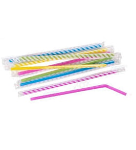 Artistik Körüklü Jelatinli Ambalajlı Pipet Kalın 8 MM (50 Adet)