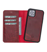 MAGIC WALLET IPHONE 11 PRO BORDO CUZDAN + KILIF