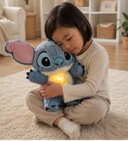 30 cm Stitch Işıklı ve Müzikli Peluş Uyku Arkadaşı – 5 Modlu Nefes Alan Gece Lambası Sevimli Hediye Oyuncak
