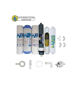 Purefer Açık kasa çift sedimentli Sertifikalı 6li Platinium mebran  B12 alkalili