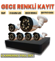 XM Pro Altı Kameralı Yapay Zeka Destekli Yüz ve Hareket Algılama Güvenlik Seti