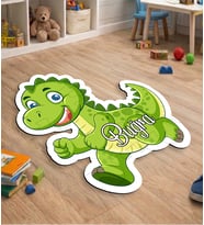 eJOYA Kişiye Özel Dinozor Tasarımlı Puzzle Keçe Halı 116285