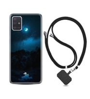 Samsung a71 A72 A73 A7 A9 2018 C7 C9 Kılıf Boyun Askılı Silikon Gece 1633