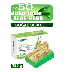 Agarta Doğal Aloe Vera Lifli El Yapımı Sabun 125 Gr